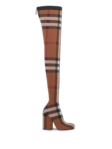 burberry thigh high boots.